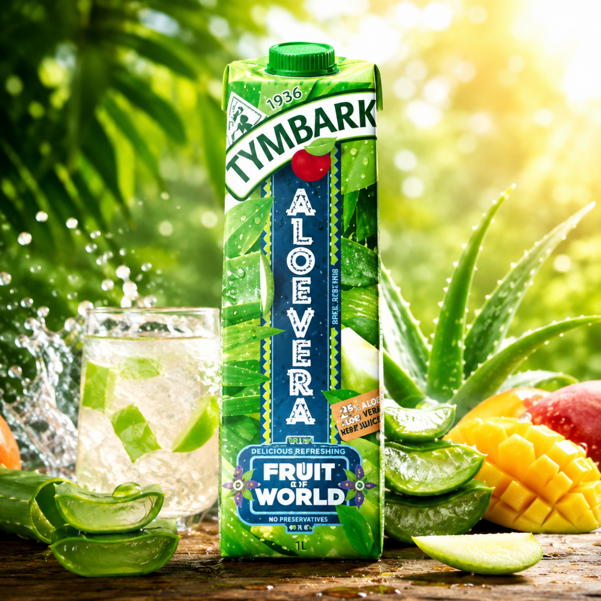 Aloe Vera Getränk Napój 1,0L (zzgl. 0,25€ Pfand) - Tymbark - Polskashop24