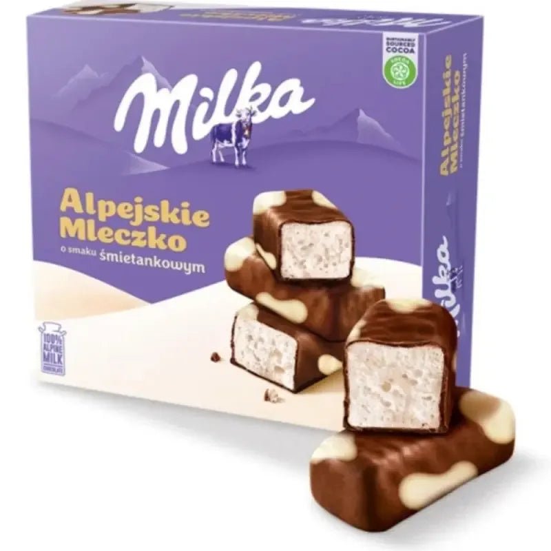 Alpejskie Mleczko Sahne Śmietankowe 330g - Milka - Polskashop24