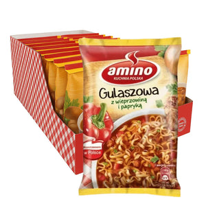 Amino Gulaszowa Gulaschsuppe kaufen - 22er Karton Instant-Nudeln