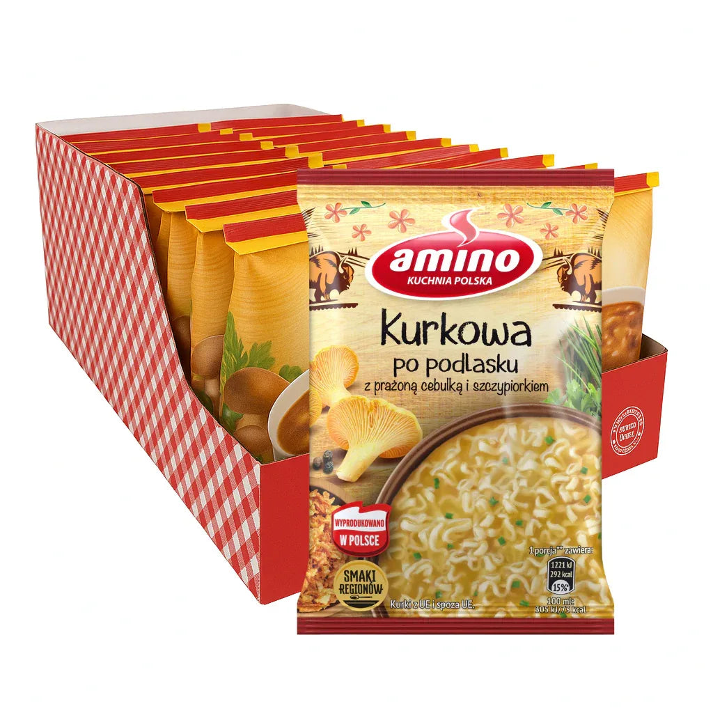 Amino Kurkowa po podlasku - Instantnudelsuppe Pfifferlinge 61g x 22 kaufen - Polskashop24