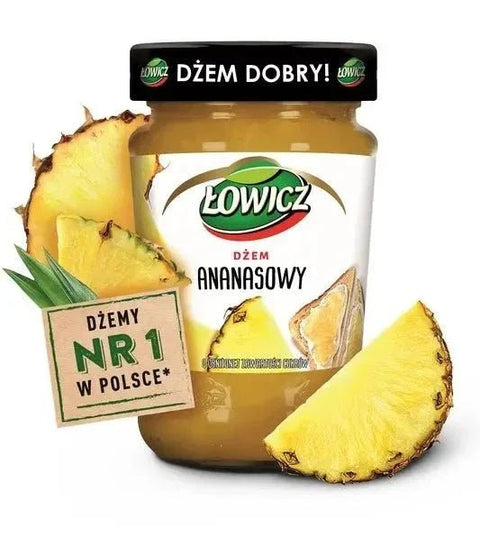Ananas - Konfitüre Dżem Ananasowy 280g - Łowicz - Polskashop24