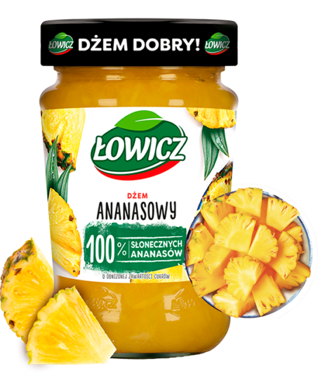 Łowicz Ananas-Marmelade – Exotischer Genuss für Ihr Frühstück