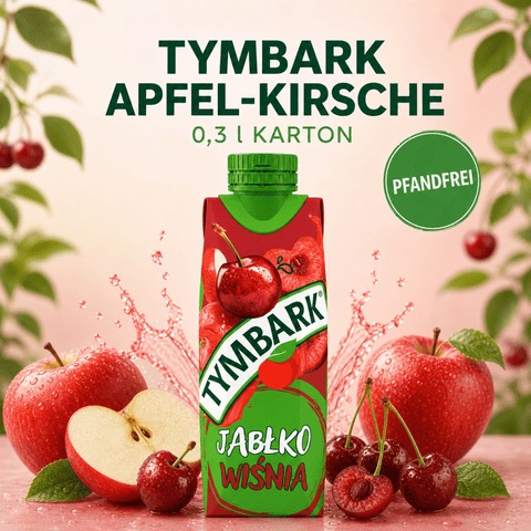 Apfel-Kirsch Getränk Napój Jabłko-Wiśnia 0,3l - Tymbark - Polskashop24