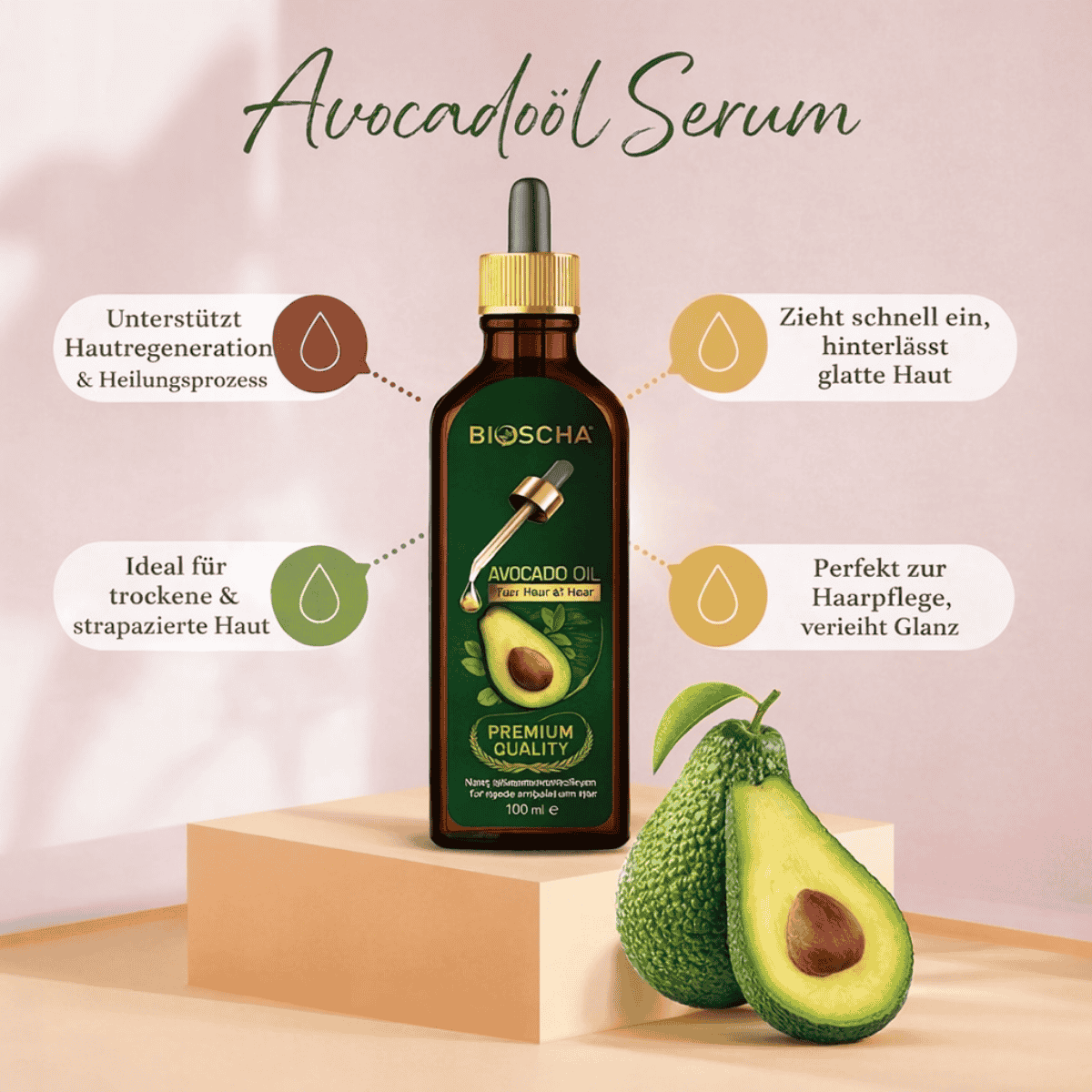 Avocadoöl Serum Awocado 100ml - Bioscha - Polskashop24