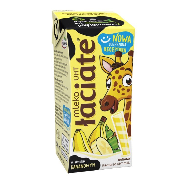 Bananen-Milch Mleko Bananowe 200ml - Łaciate - Polskashop24