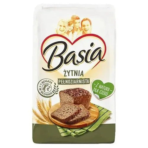 Basia Mehl Typ 2000 Vollkornmehl für Sauerteig & Roggenbrot - Polskashop24