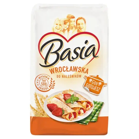 Basia polnisches Weizenmehl Wroclawska Typ 500 – 1 kg vielseitiges Mehl