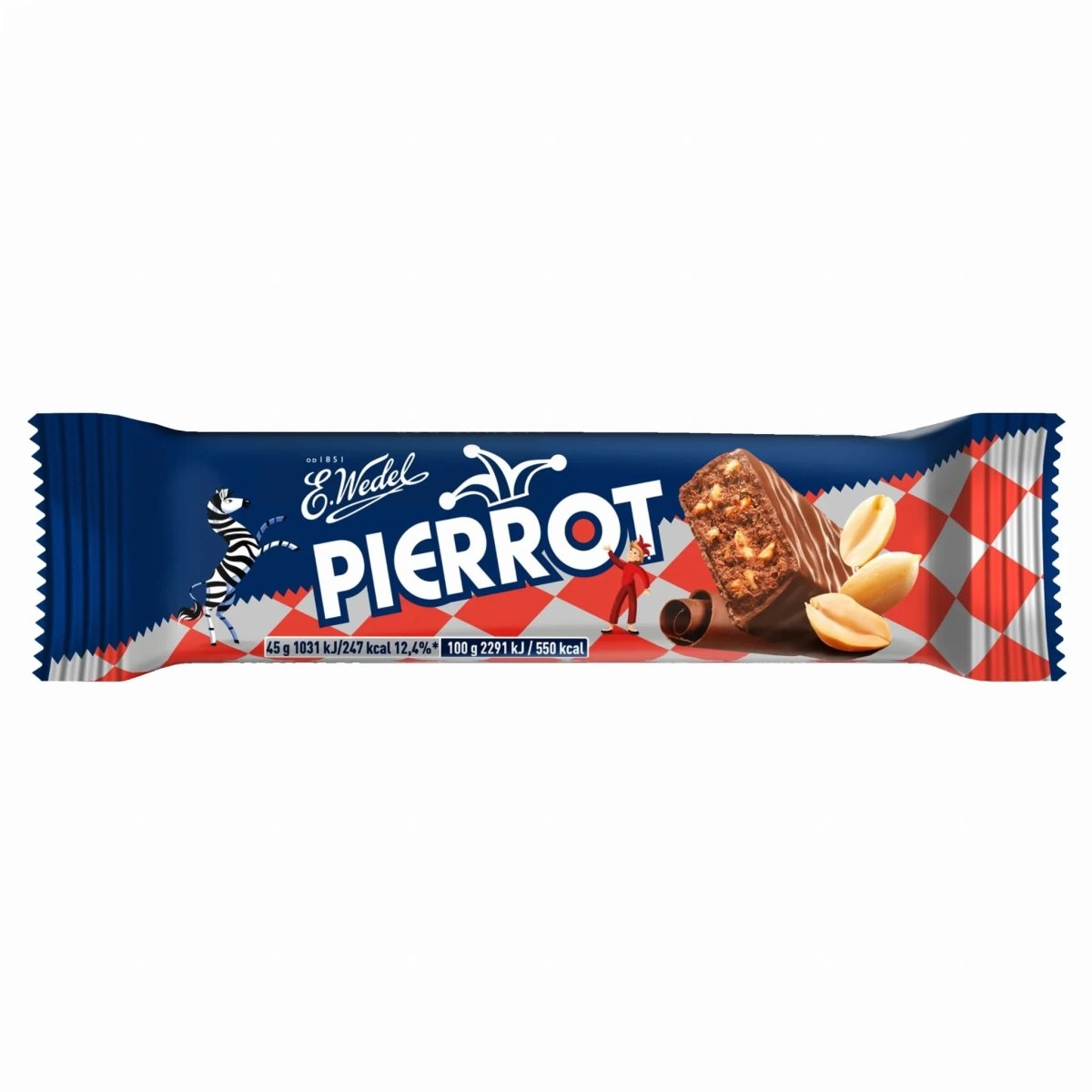 Baton Pierrot Schokoriegel Baton Orzechowy 45g - Wedel - Polskashop24