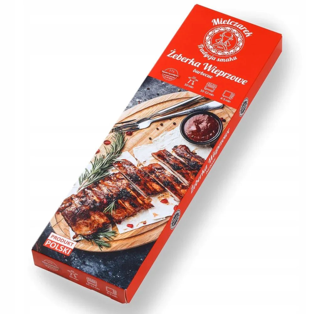 Żeberka Wieprzowe Barbecue von Mielczarek – gegarte BBQ Schweinerippchen