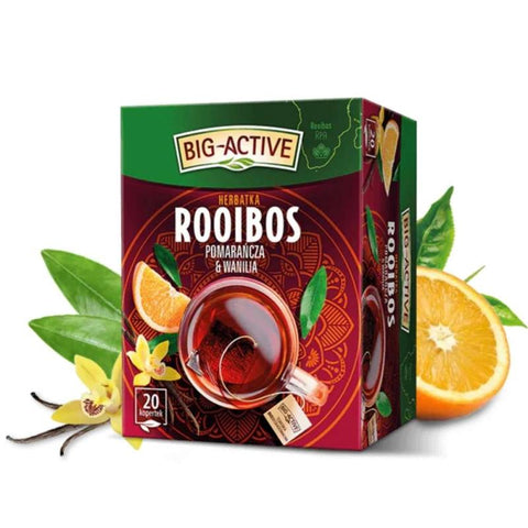 Big Active Rooibos Tee Orange-Vanille 30 g – Herbata pomarańcza wanilia