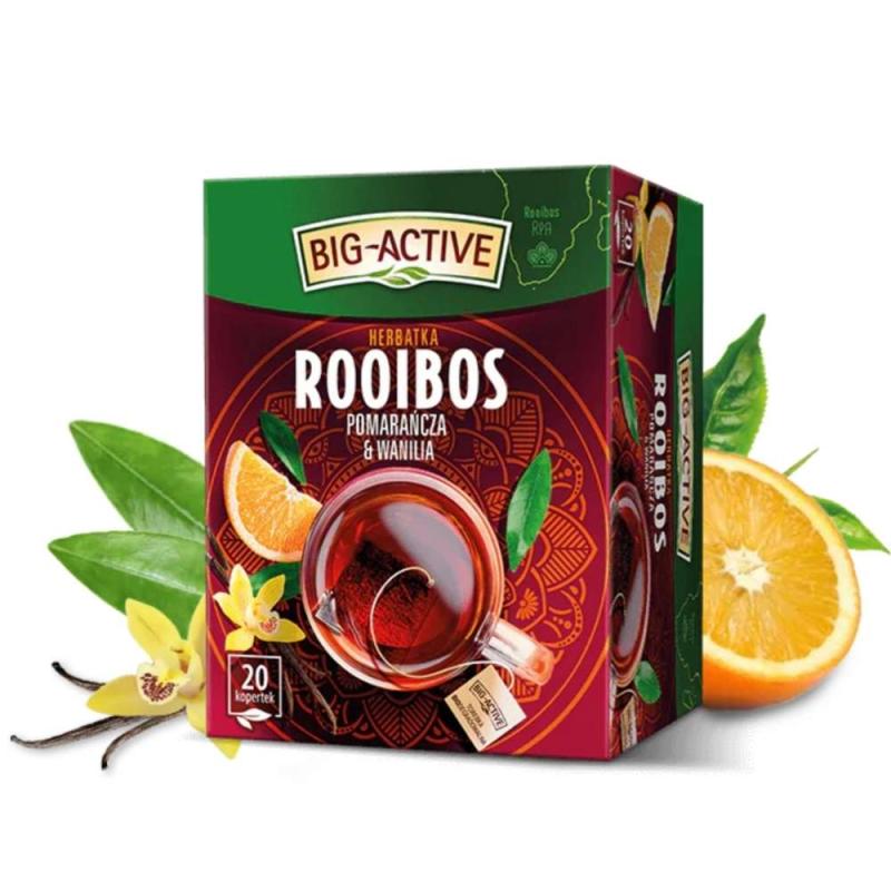Big Active Rooibos Tee Orange-Vanille 30 g – Herbata pomarańcza wanilia