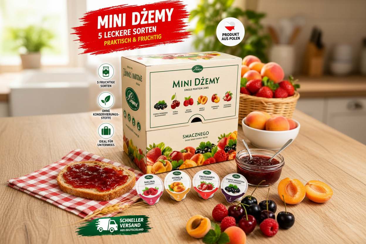 Bifix Marmelade Portionen Mix 42 x 25 g Display – Polnische Konfitüre-Portionen