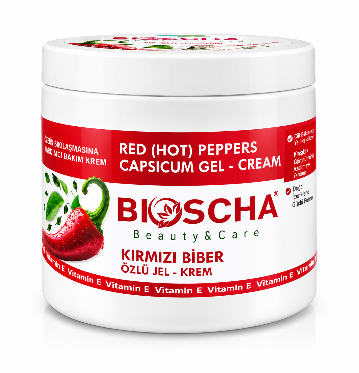 Bioscha Red Hot Peppers Capsicum Gel-Creme 500 ml