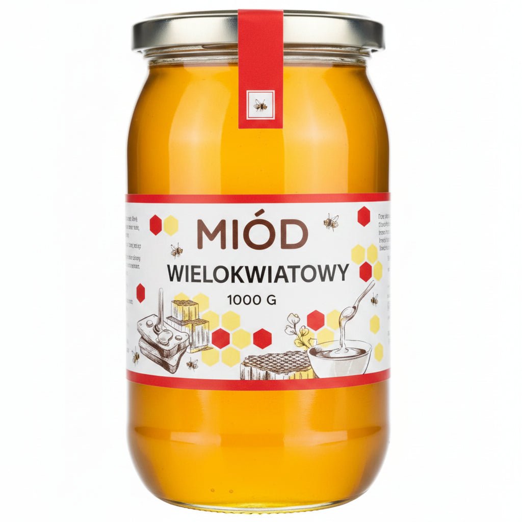 Blütenhonig Miód Wielokwiatowy 1kg - Mazurskie Miody - Polskashop24