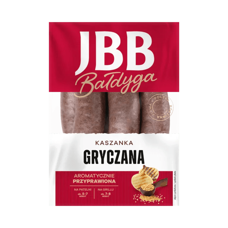 Blutwurst mit Buchweizen - Kaszanka Gryczana 600g - JBB - Polskashop24