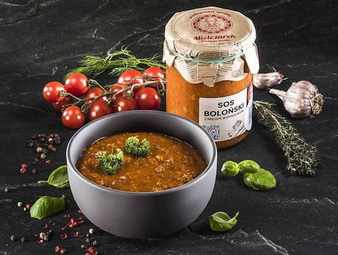 Bolognese - Sauce mit Schweinefleisch - Sos boloński z mięsem wieprzowym 490g - Mielczarek - Polskashop24
