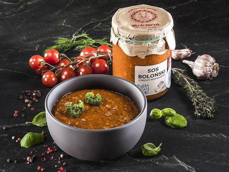 Bolognese - Sauce mit Schweinefleisch - Sos boloński z mięsem wieprzowym 490g - Mielczarek - Polskashop24