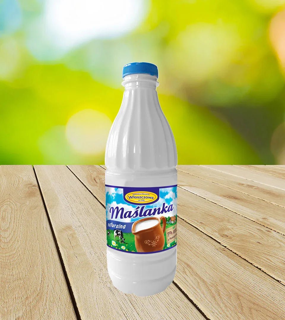 Buttermilch Maślanka naturalna 1 Liter (zzgl. 0,25€ Pfand) - Włoszczowa - Polskashop24