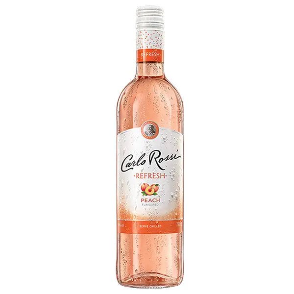 Carlo Rossi Wein Refresh Peach 10% 750ml - Polskashop24.de - Online Supermarkt mit Lebensmittel aus Polen