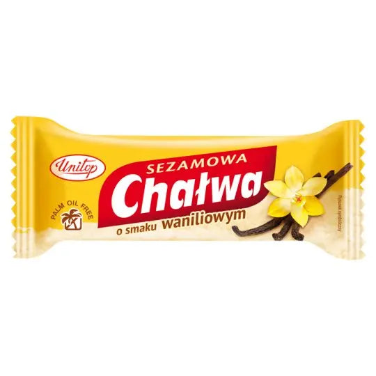Unitop Vanille-Halva 50g Chalwa Waniliowa traditionelle Sesam-Süßigkeit mit Vanillearoma