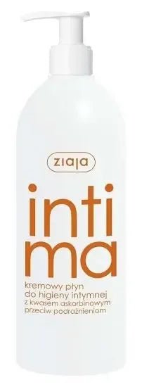 Cremige Intimhygieneflüssigkeit mit Ascorbinsäure - Płyn do higieny intymnej z kwasem askorbinowym 500ml - Ziaja - Polskashop24