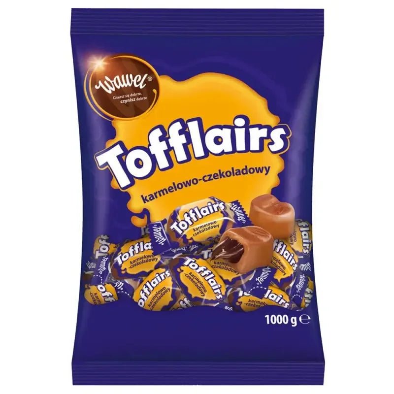 Cukierki Karmelowo Czekoladowe Tofflairs Karamell Schokolade 1 kg - Wawel - Polskashop24
