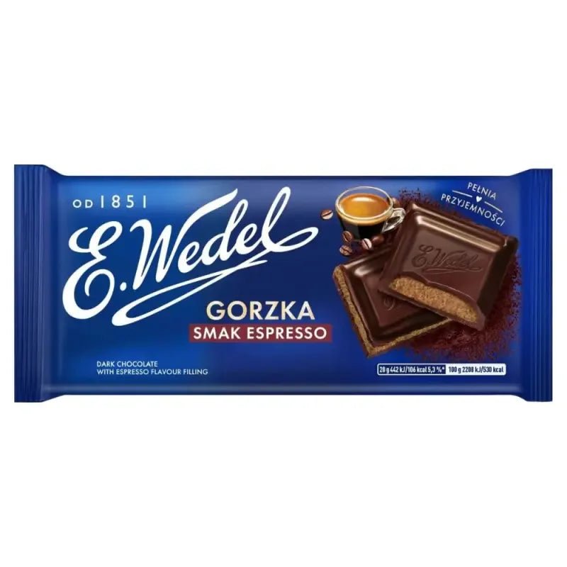 Czekolada Gorzka Espresso - Espressoschokolade 100 g - E. WEDEL - Polskashop24