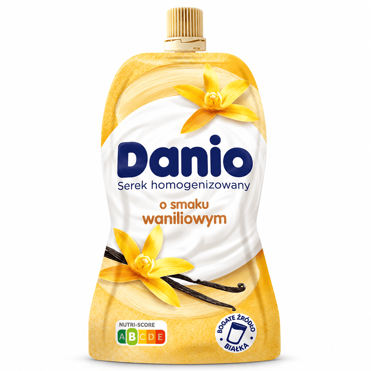 Danone Danio Vanilledessert im Trinkbeutel – 120 g