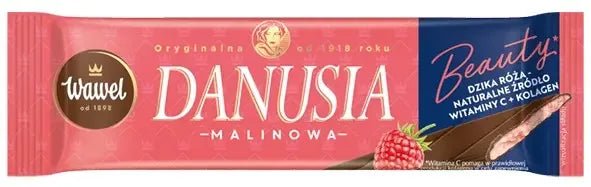 Danusia Malinowa Himbeerriegel Baton Malinowy 39g - Wawel - Polskashop24