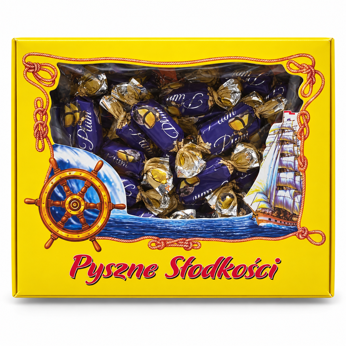 Dobosz Śliwka PLUM Pflaumenbonbons – 1 kg Geschenkbox