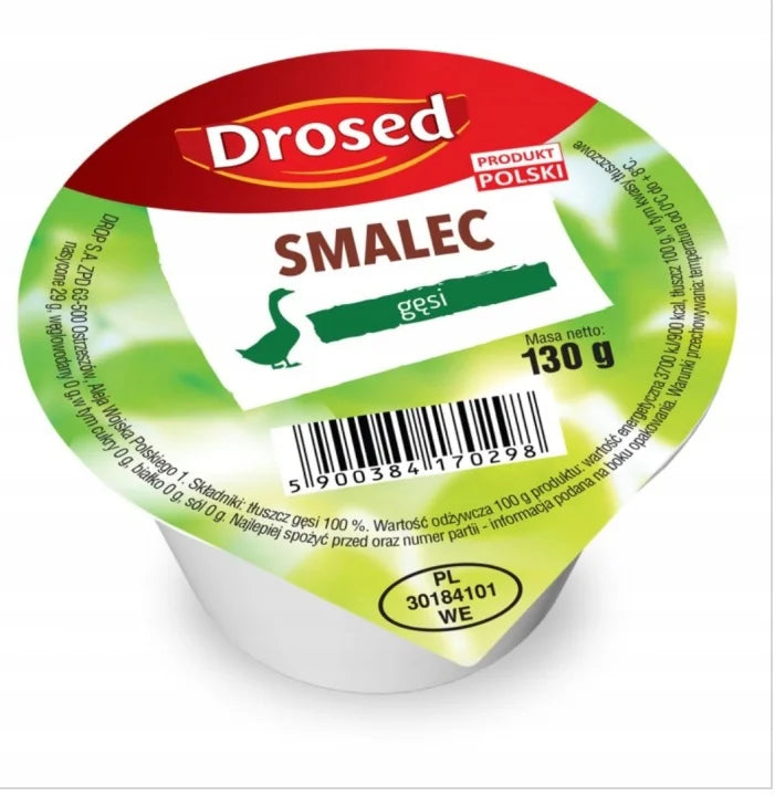 Drosed Gänseschmalz Smalec Gęsi 130 g – polnisches Gänsefett in Originalverpackung