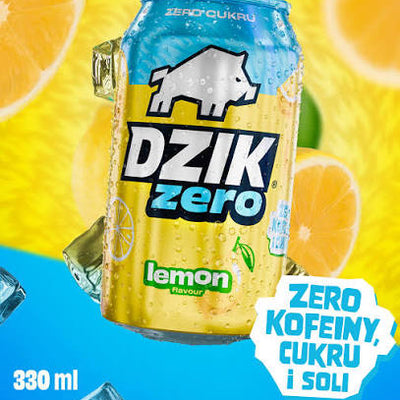 DZIK® Zero Lemon – Zuckerfreies Zitronengetränk 330ml (zzgl. 0,25€ Pfand)