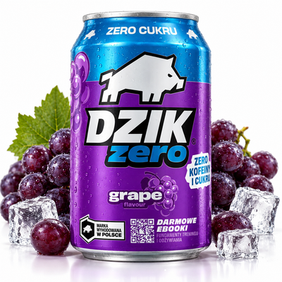 DZIK Zero Grape 330 ml – zuckerfreies Traubengetränk