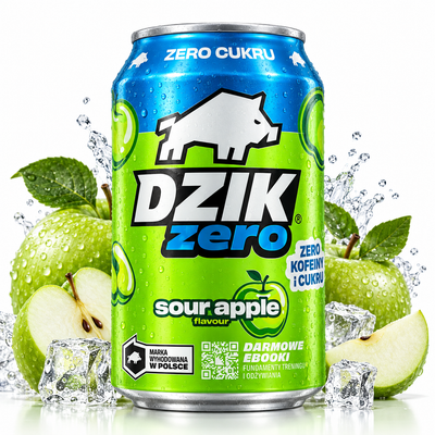 DZIK Zero Sour Apple 330 ml – zuckerfreies Apfelgetränk