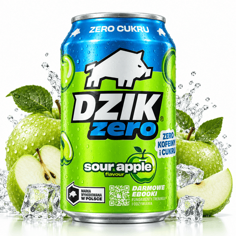 DZIK Zero Sour Apple – Saurer Apfel, zuckerfrei – 330 ml - Polskashop24