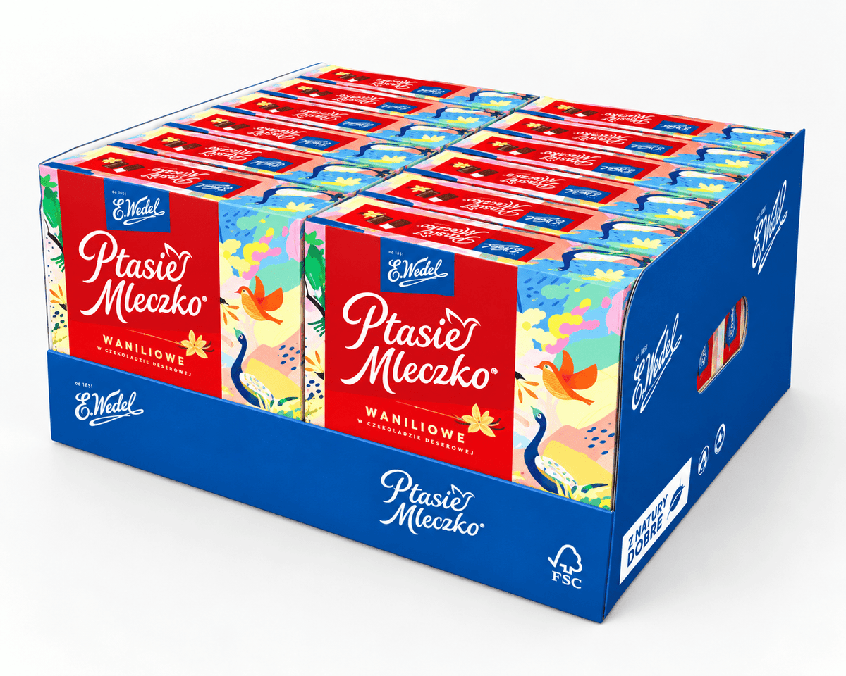 E. Wedel Ptasie Mleczko Waniliowe 340g - Polskashop24