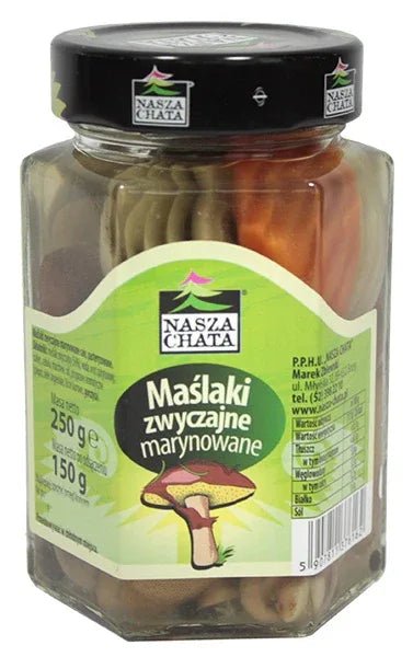 Eingelegte Butterpilze - Maślaki marynowane 250g - NASZA CHATA - Polskashop24