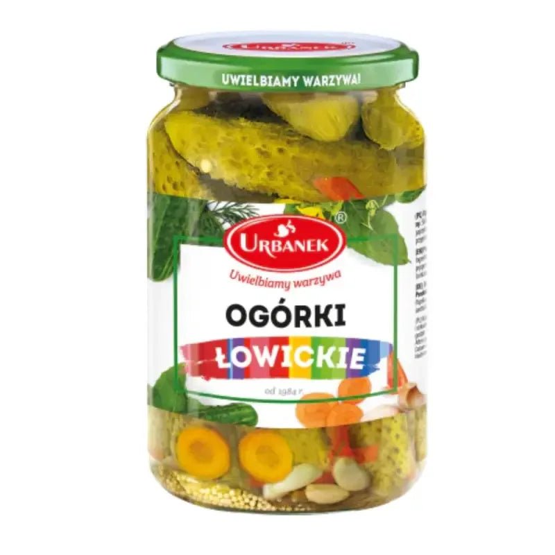 Eingelegte Gurken Ogórki Lowickie 380g - Urbanek - Polskashop24