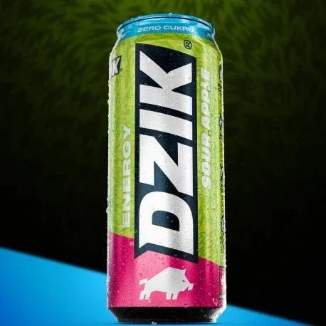 Energy Drink Zero Sour Apple 500ml - DZIK (zzgl. 0,25€ Pfand) - Polskashop24