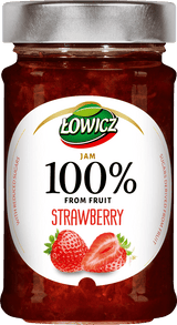 Erdbeer-Konfitüre Dżem Truskawkowy 100% 210g - Łowicz - Polskashop24