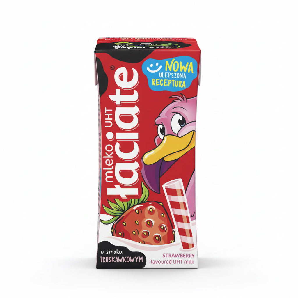 Erdbeer-Milch Mleko Truskawkowe 200ml - Łaciate - Polskashop24