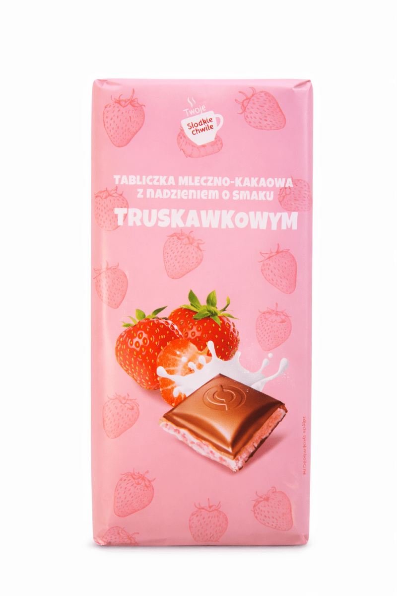Erdbeer - Schokolade Czekolada Truskawkowa 100g - Słodkie Chwile - Polskashop24