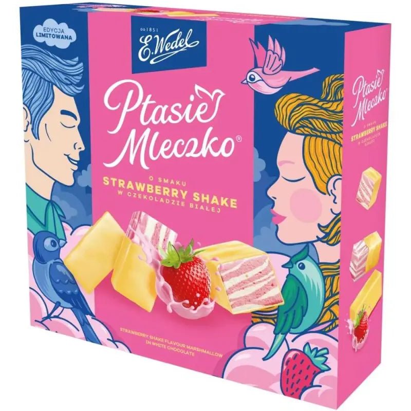 Erdbeer - Shake Ptasie Mleczko 340g - Wedel - Polskashop24