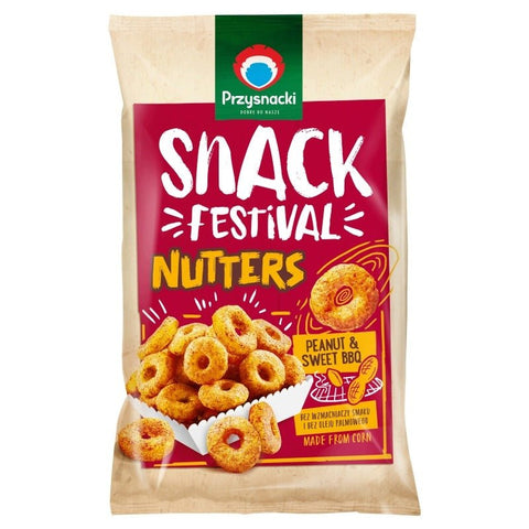 Erdnuss-Maissnacks BBQ Chrupki kukurydziane orzechowe 100g - Przysnacki - Polskashop24