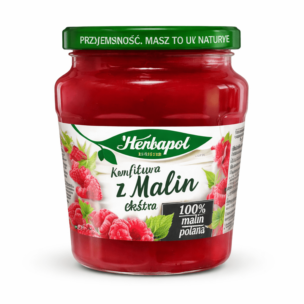 Extra Himbeer - Konfitüre - Konfitura extra z malin 240g - Herbapol - Polskashop24