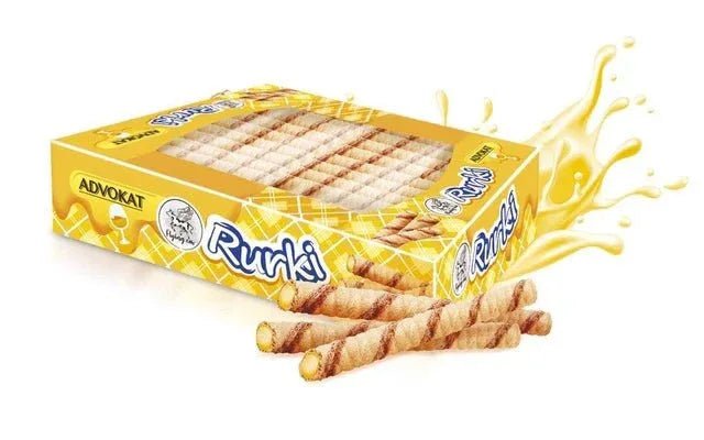 Flying Cow – Knusprige Waffelröllchen mit advocaat‑Füllung, 450 g - Polskashop24