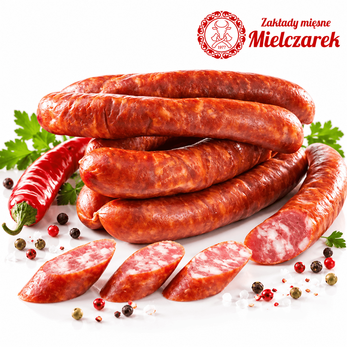 Mielczarek Frankfurterki – polnische Frankfurter Würstchen aus Schweinefleisch