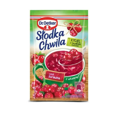 Fruchtdessert Kisiel Slodka Chwila Cranberry 30g - Dr. Oetker - Polskashop24