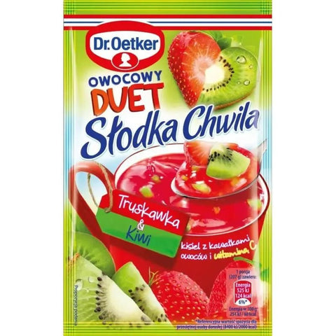 Fruchtdessert Kisiel Slodka Chwila Duet Erdbeer - Kiwi 32g - Dr. Oetker - Polskashop24
