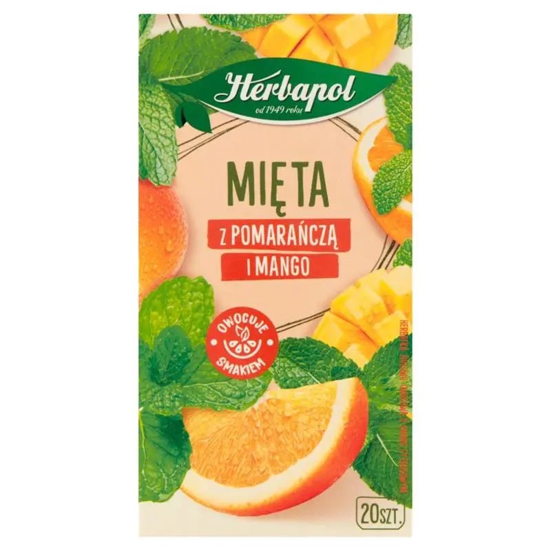 Früchtetee Minze Orange Mango 30g - Herbapol - Polskashop24